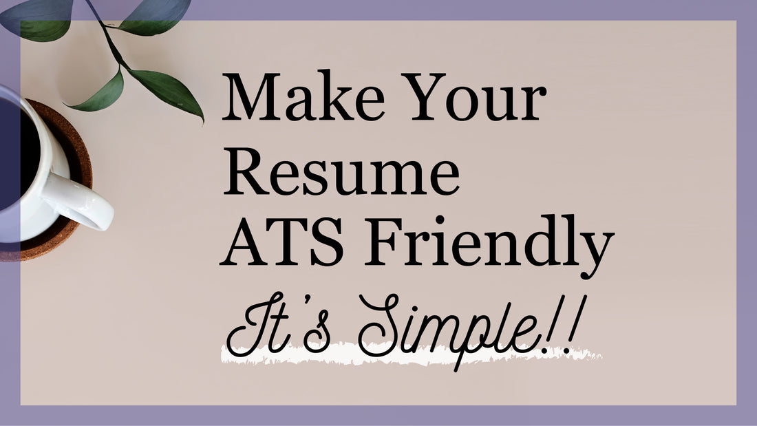 ATS-Friendly (Applicant Tracking System) Resume CV Template Design with The Art of Resume