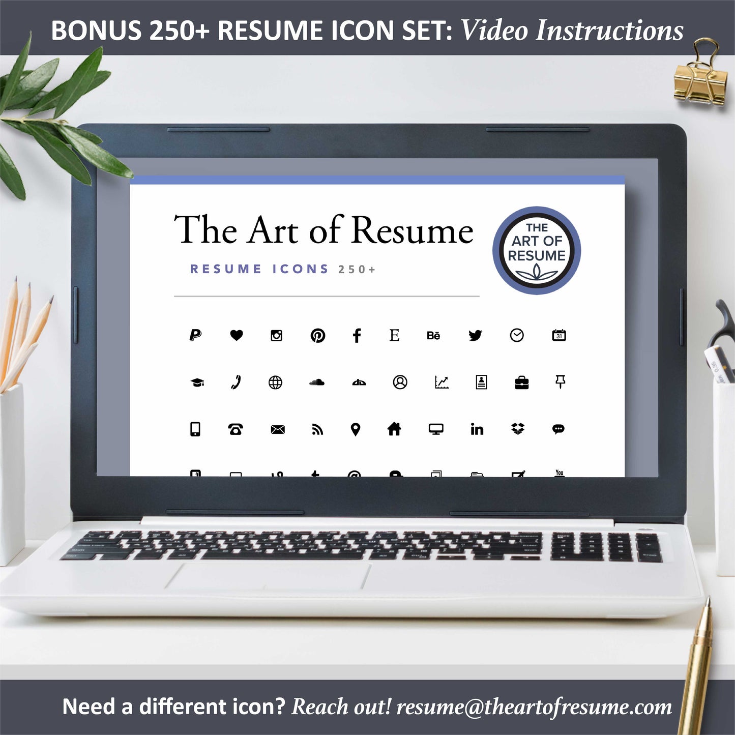 The Art of Resume Templates | Bonus 250 Free Professional Resume CV Icons, Images PNG