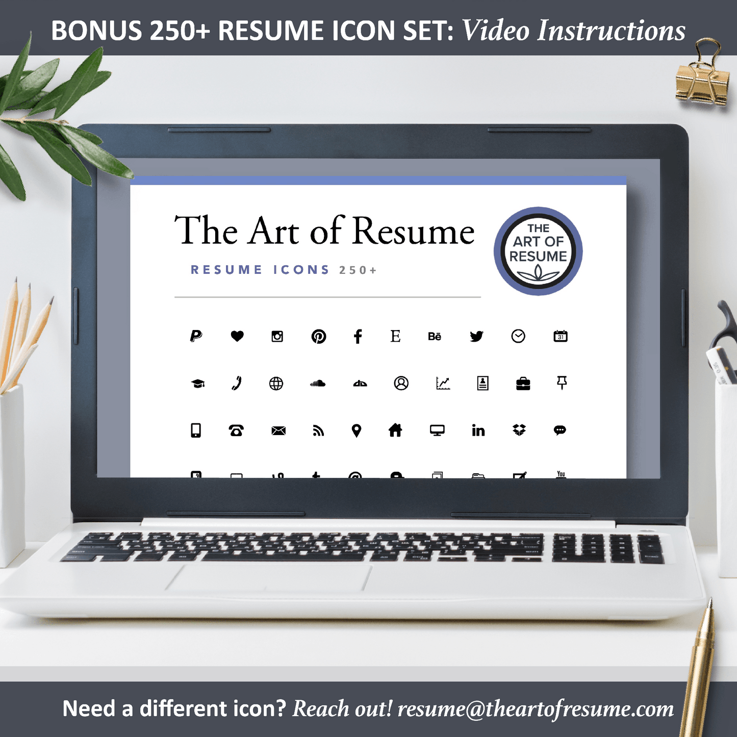 The Art of Resume Templates | Bonus 250 Free Professional Resume CV Icons, Images PNG
