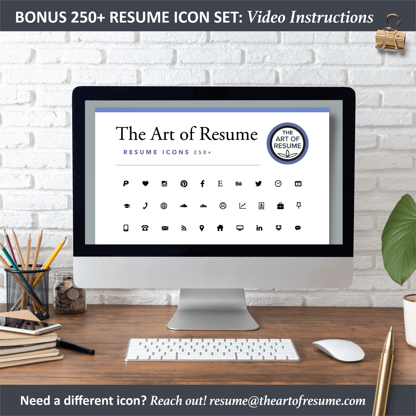 The Art of Resume Templates | Bonus 250+ Free Professional Resume CV Icons, Images PNG