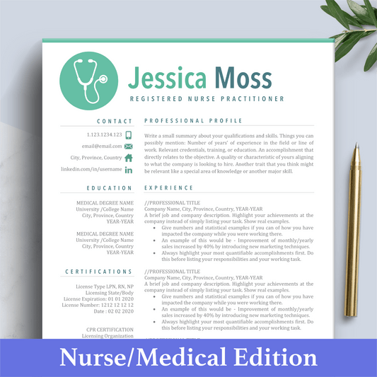 RN Nurse Resume | Medical Resume | Doctor CV - The Art of Resume