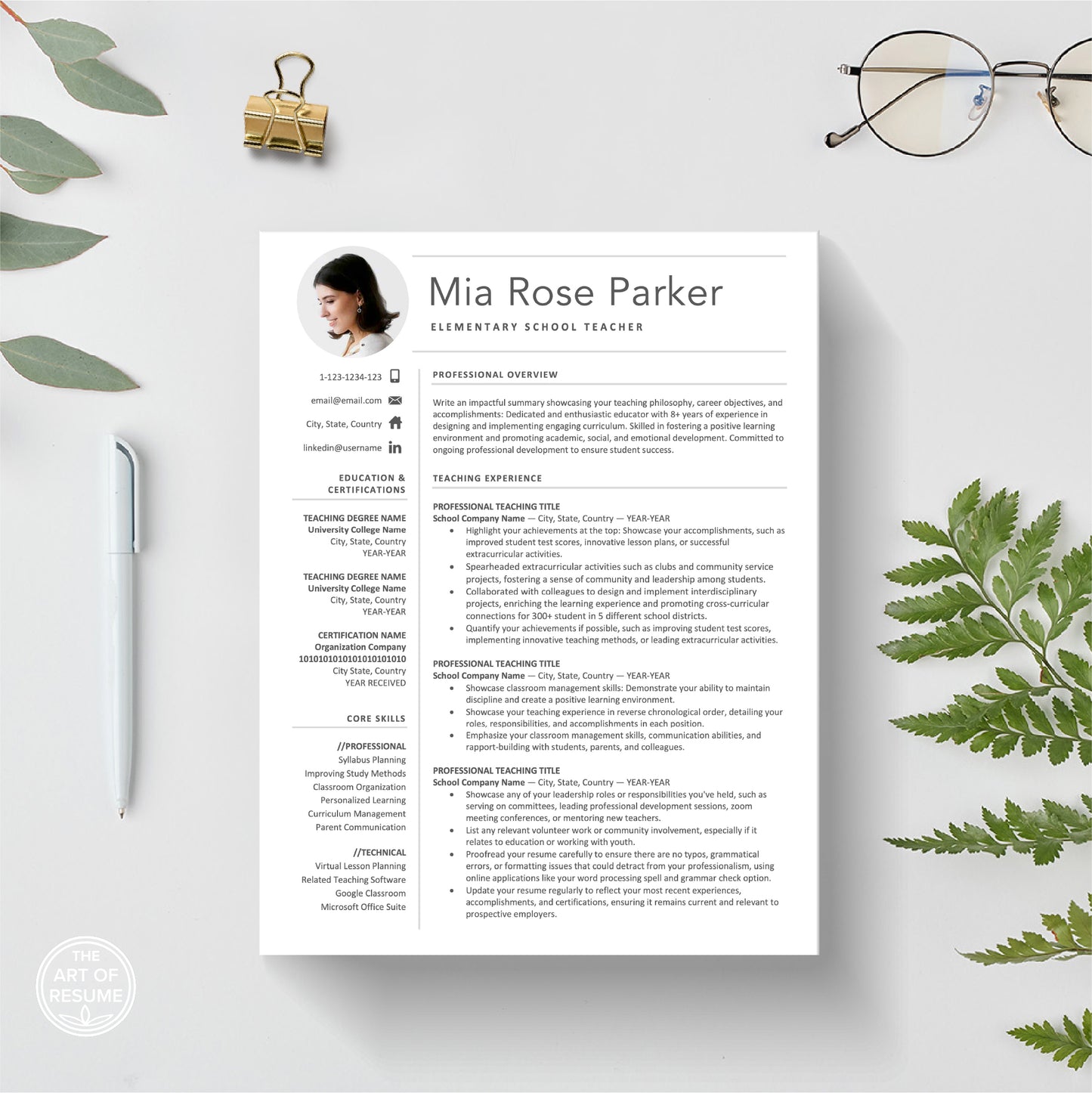 The Art of Resume Templates | Bonus 250 Free Professional Resume CV Icons, Images PNG
