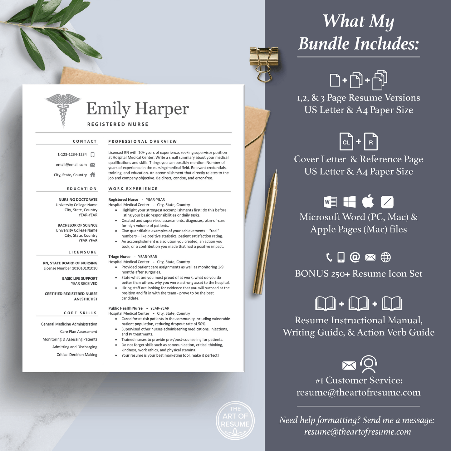 Registered Nurse Resume CV | Doctor Resume | Medical Student Resume - The Art of Resume