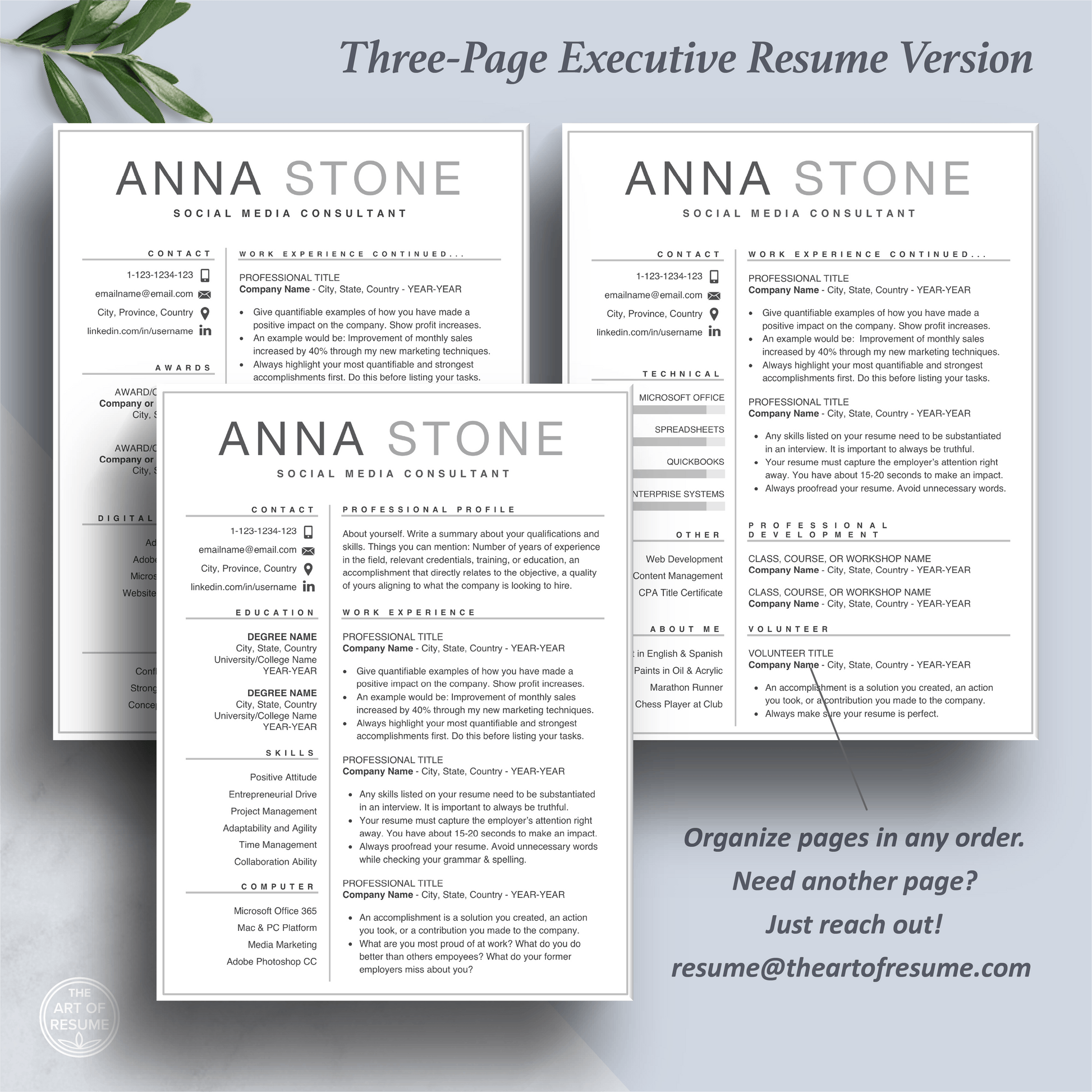 Simple Resume | Professional Resume | Free Resume Writing Guide - The Art of Resume