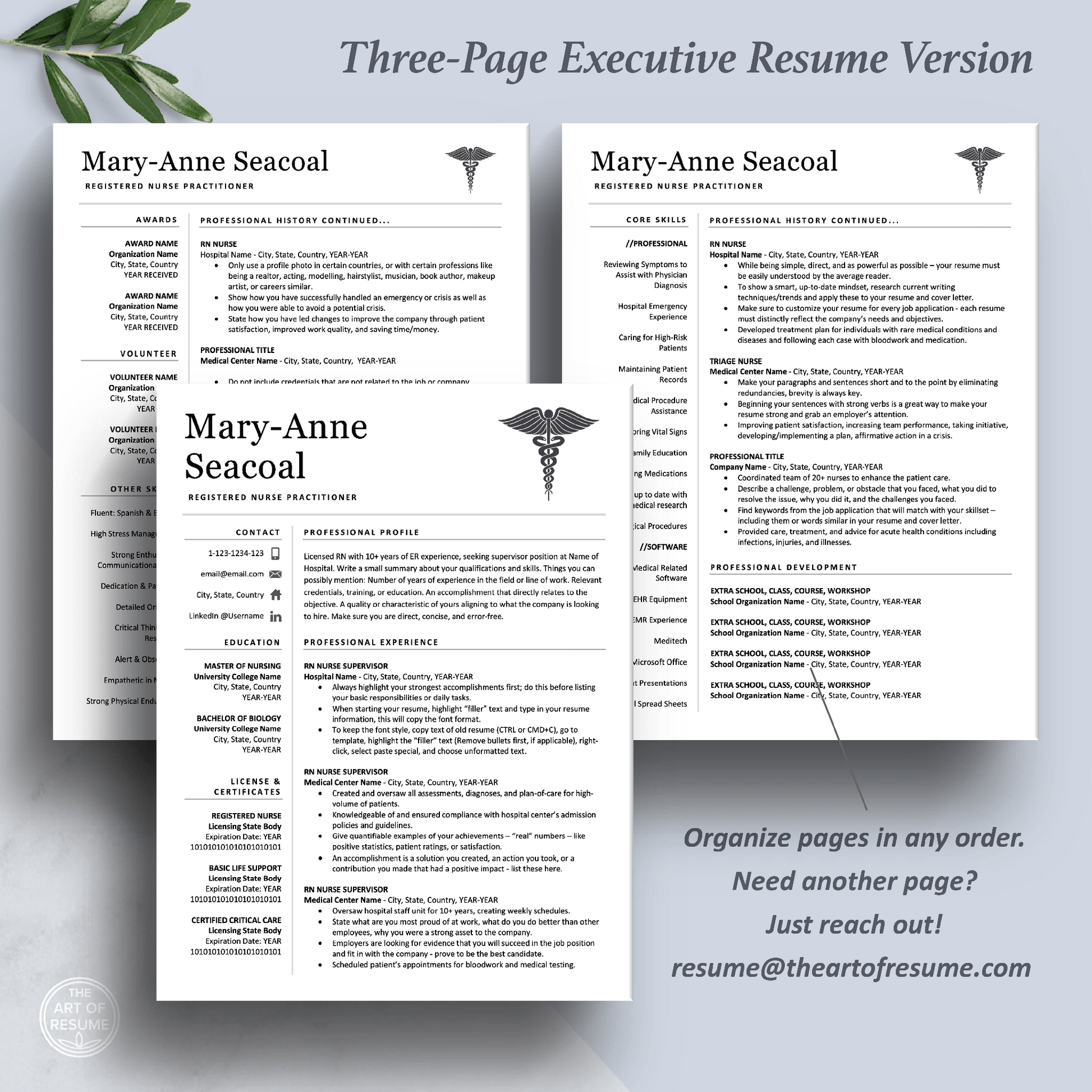 Nurse Student CV Resume Builder | Doctor CV with Resume Writing Guide (FREE) - The Art of Resume