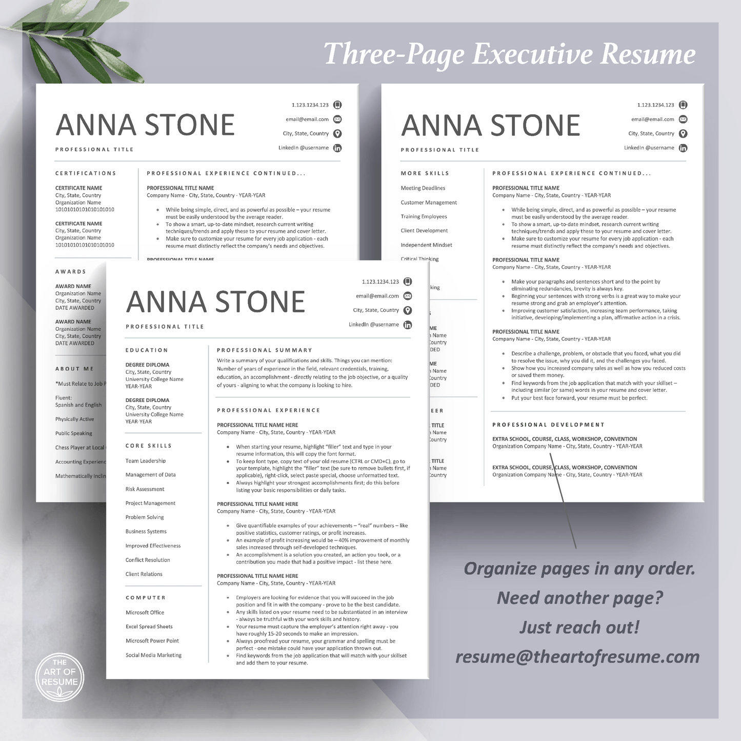 Simple Resume Design Builder | FREE Resume Writing Guide - The Art of Resume