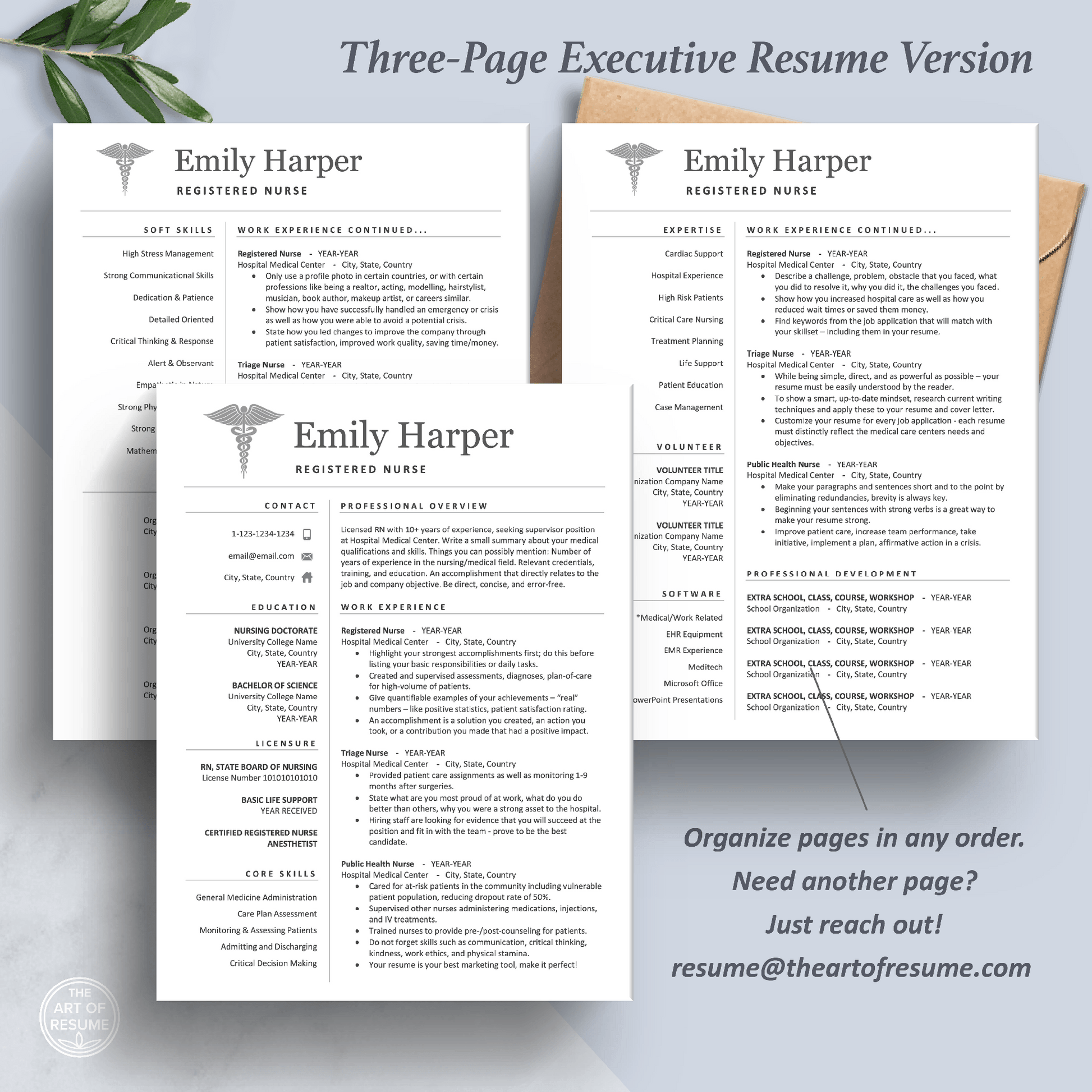 Registered Nurse Resume CV | Doctor Resume | Medical Student Resume - The Art of Resume