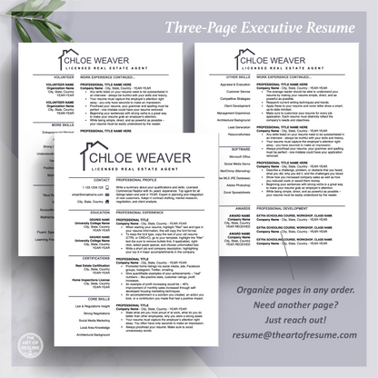 Real Estate Agent Resume | Realtor CV Resumes | Free Cover Letter - The Art of Resume