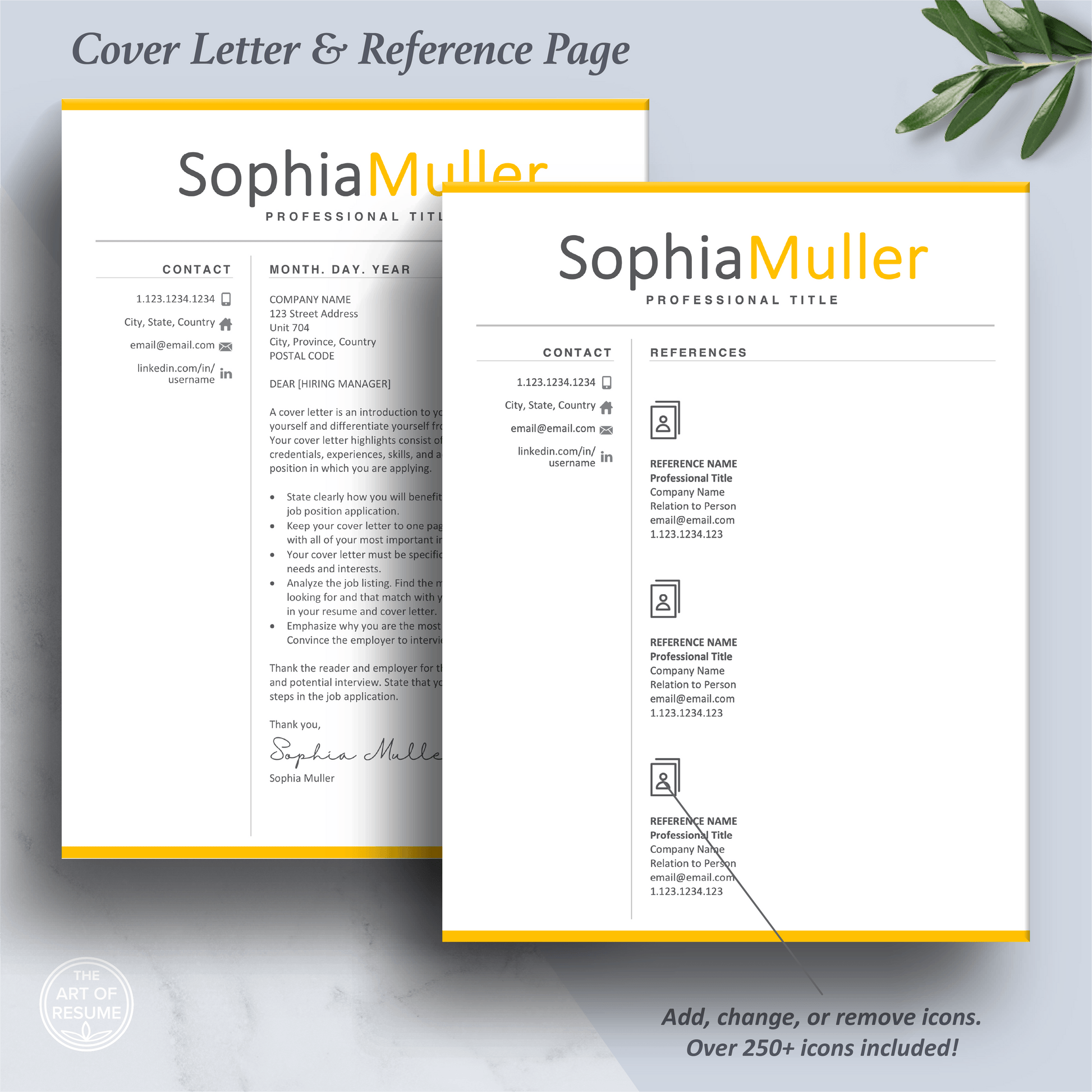 Professional Resume CV Template | Executive Resume Format | Resume Writing Guide - The Art of Resume