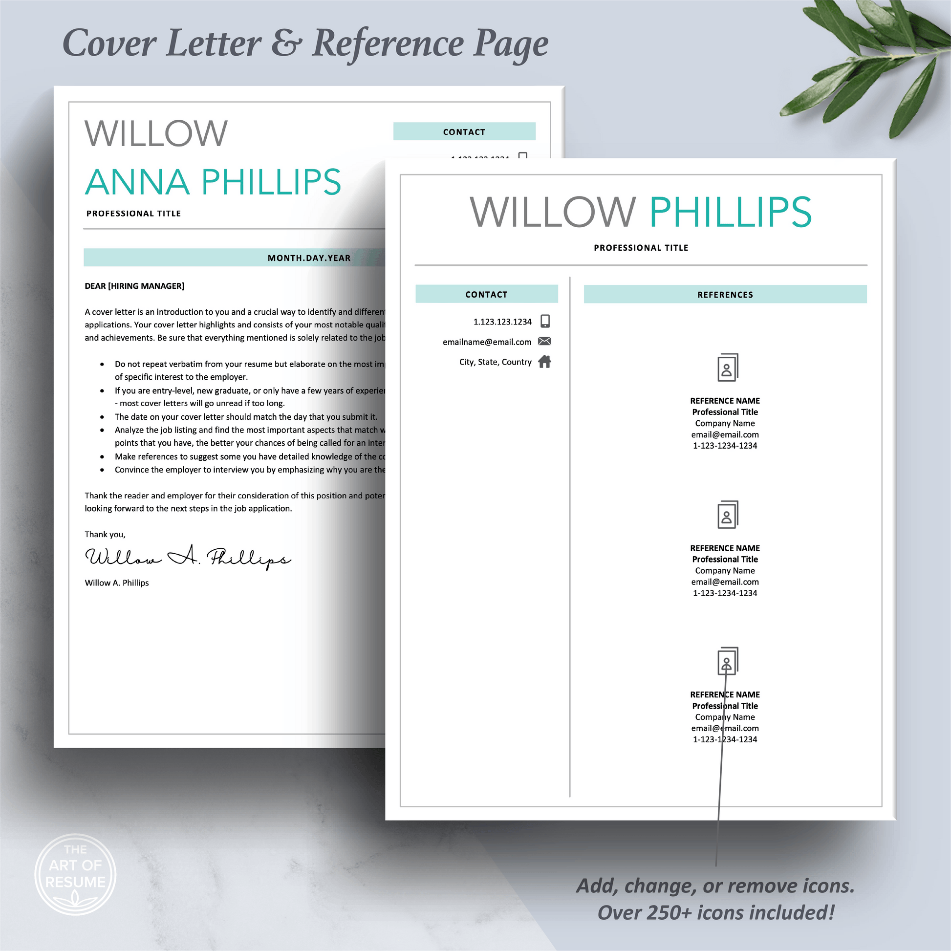 Professional Resume Template Bundles, Executive Resume Design - The Art of Resume