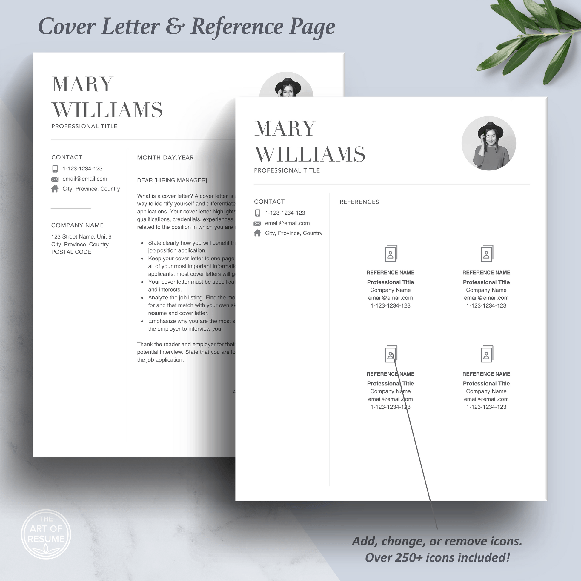 Simple Resume with Photo | Modern Resume Design | Professional Resumes - The Art of Resume
