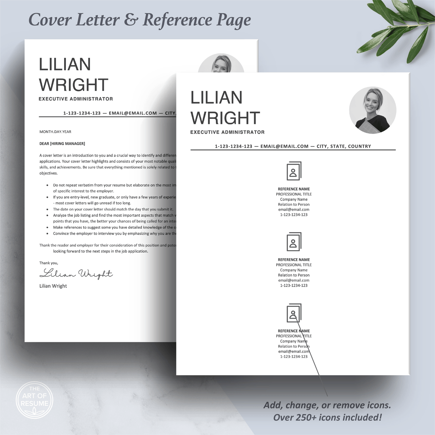 Professional Resume with Photo | Modern Resume with Profile Picture - The Art of Resume