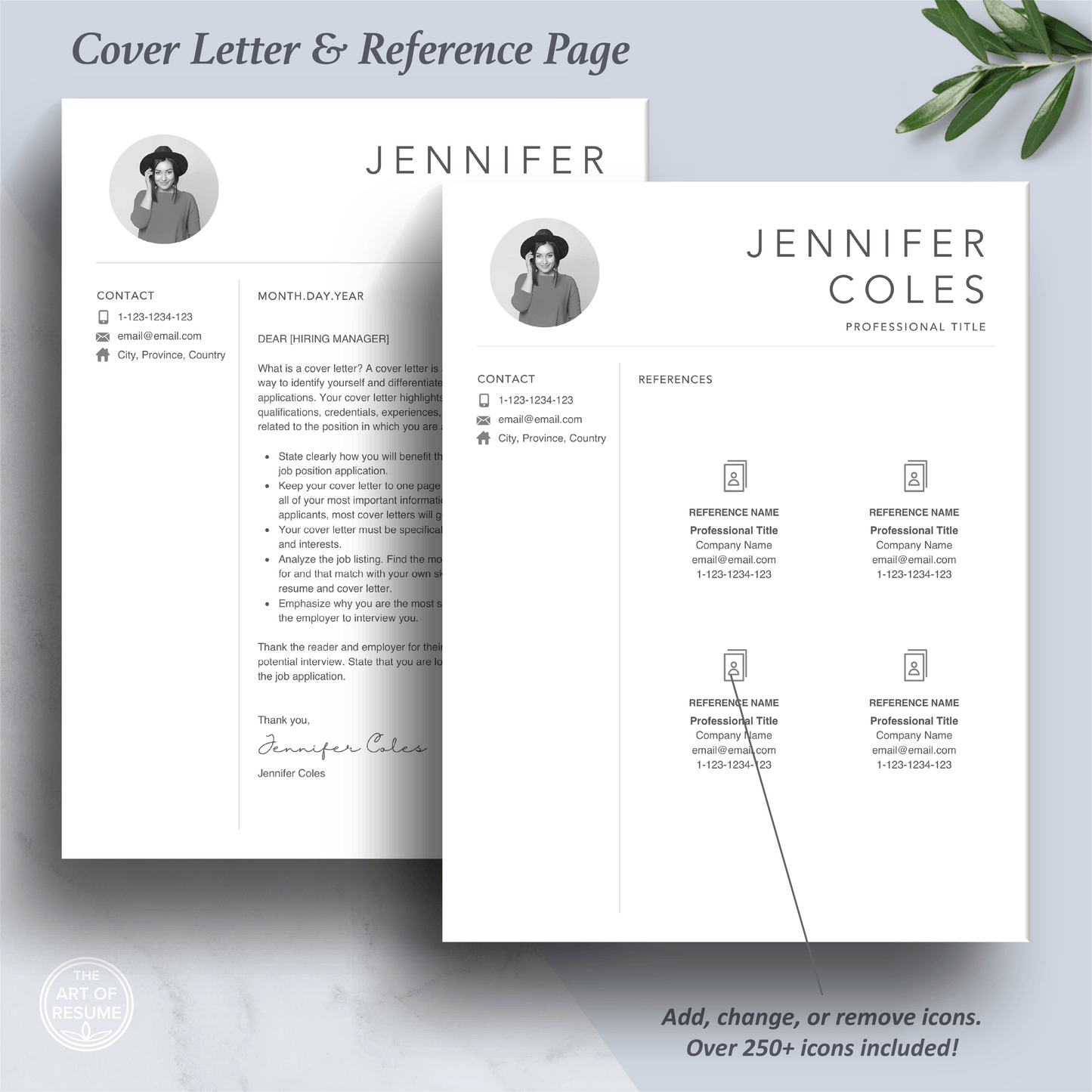 Creative Resume with Photo | Professional Resume Bundle - The Art of Resume