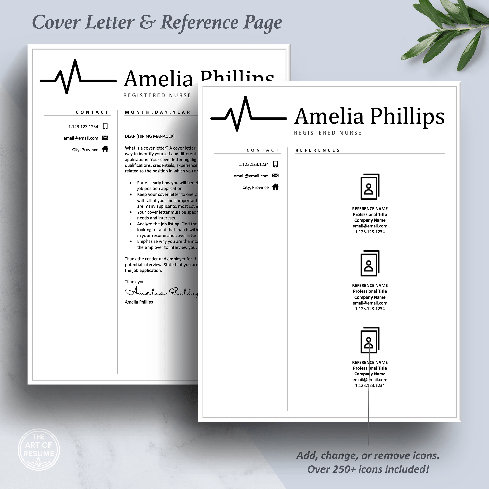 Medical Resume Template | Curriculum Vitae for RN Nurse, Doctor, Physician - The Art of Resume