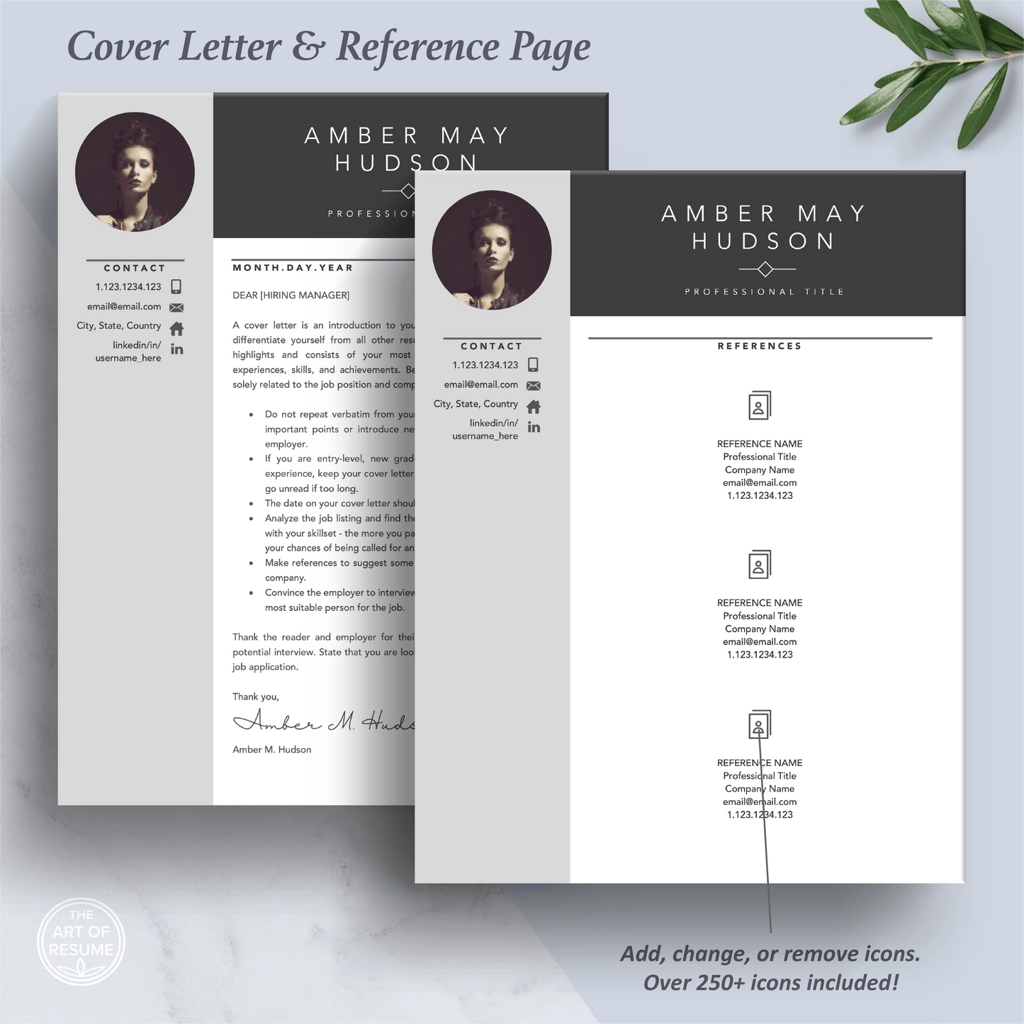 Creative Resume Design with Photo | Stylist CV - The Art of Resume