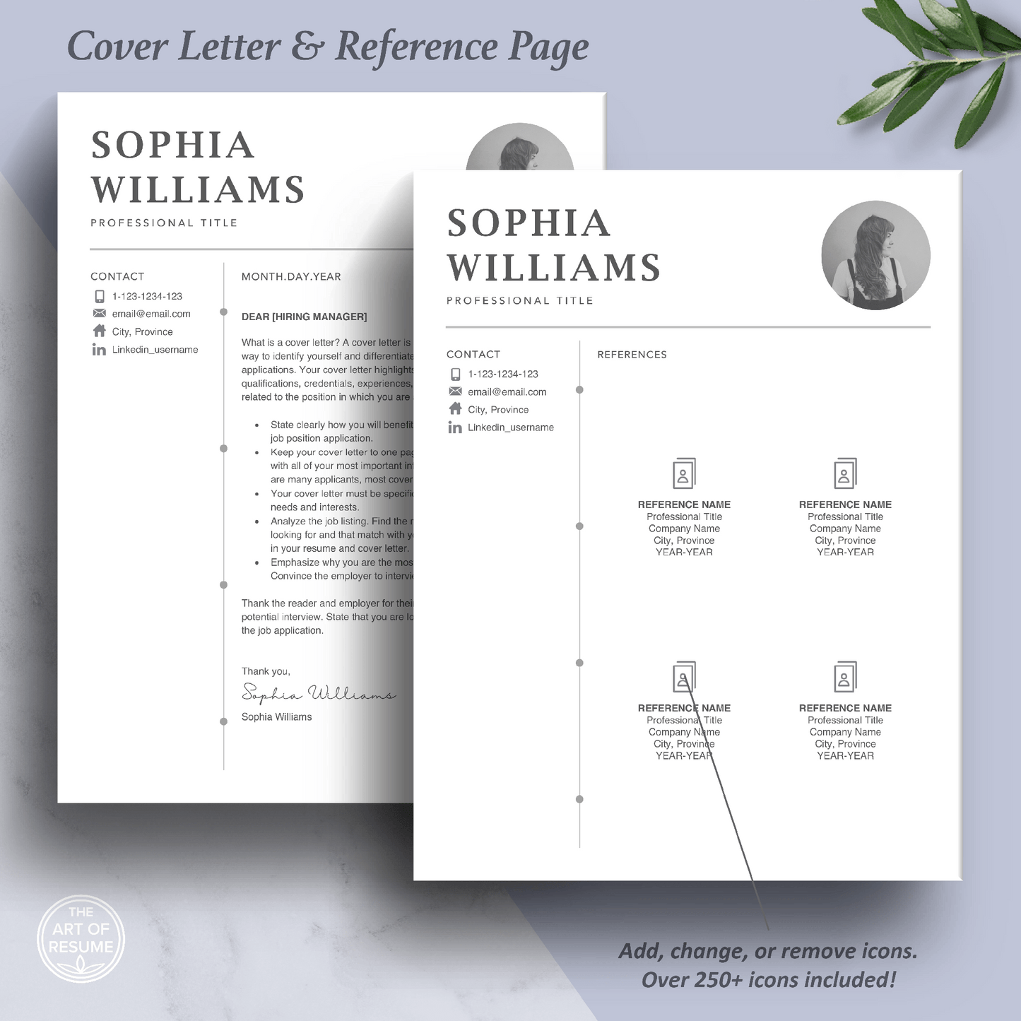 Professional Resume with Photo | Creative Resume Template - The Art of Resume