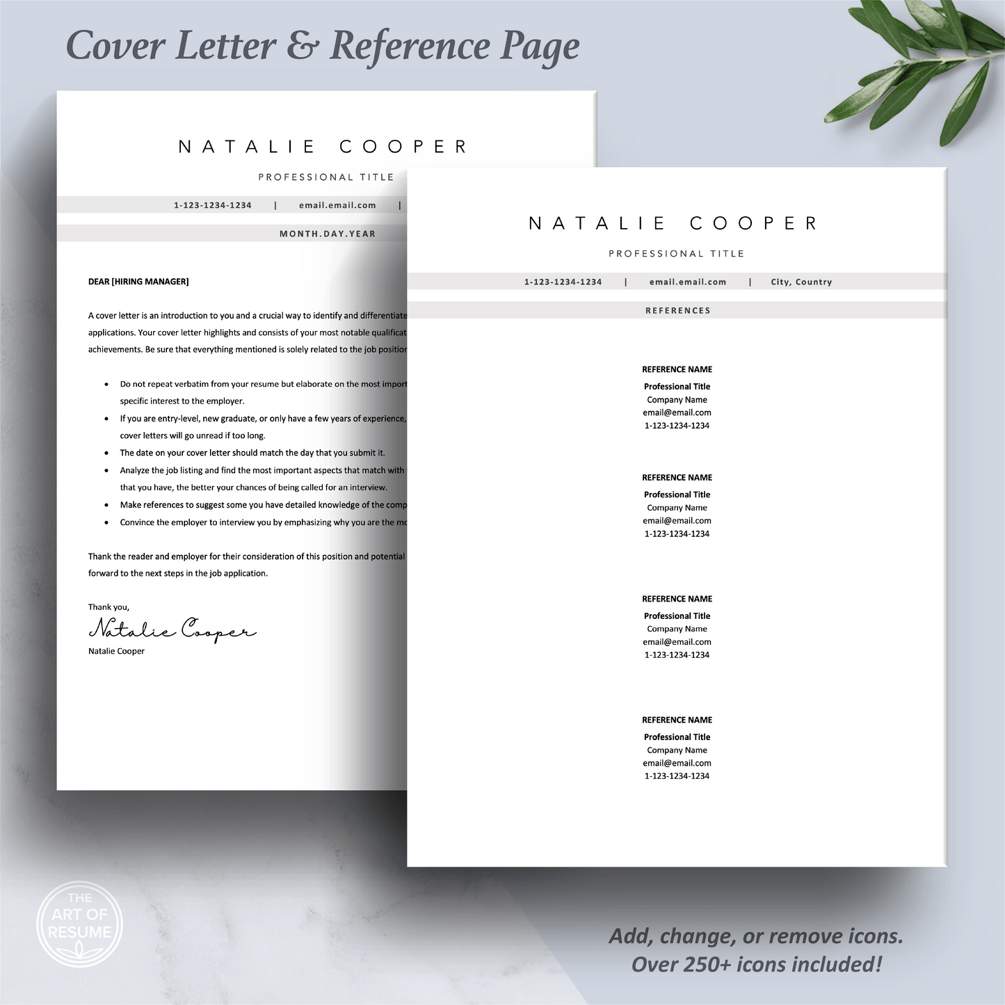 ATS-Formatted Resume Template | ATS Curriculum Vitae | CV Templates - The Art of Resume