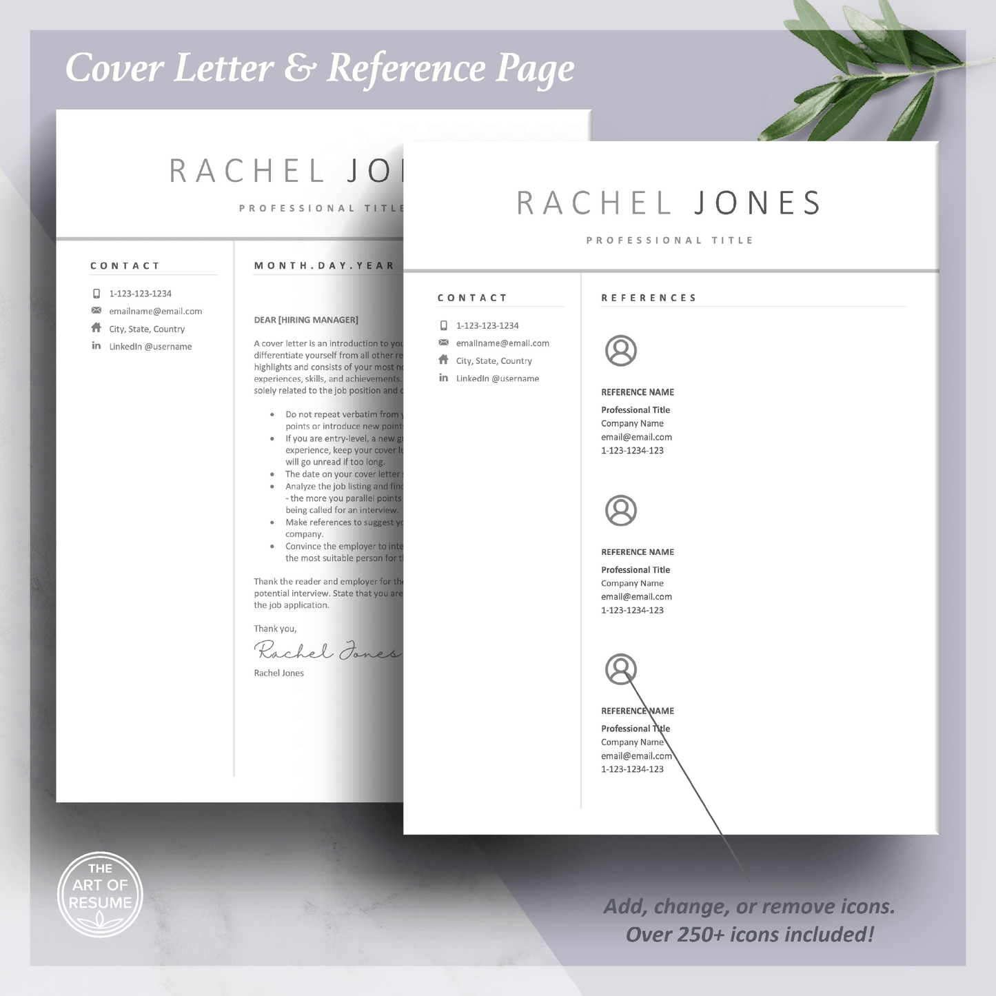 Simple Resume Template | Professional Resume for Any Career - Student CV - The Art of Resume