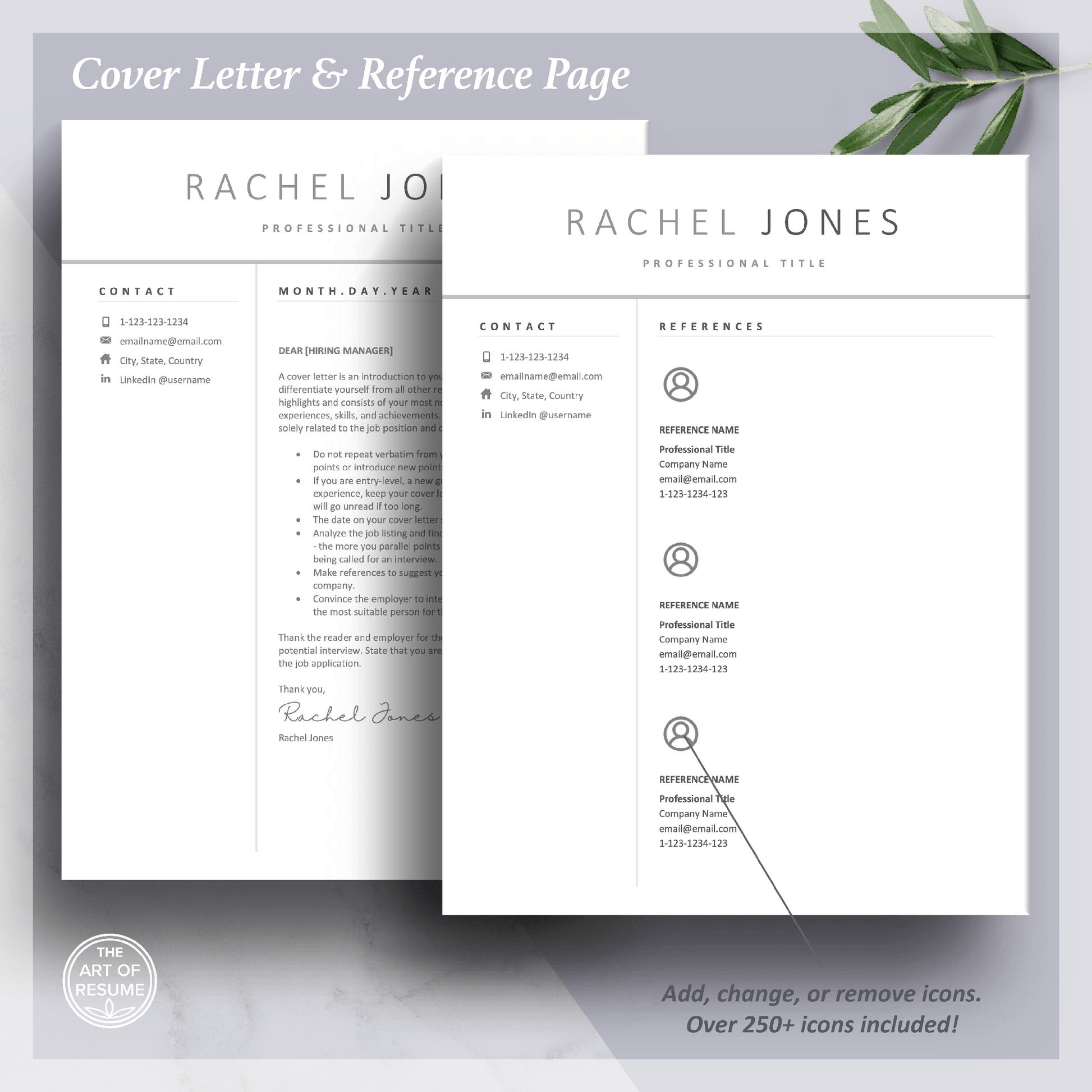 Simple Resume Template | Professional Resume for Any Career - Student CV - The Art of Resume