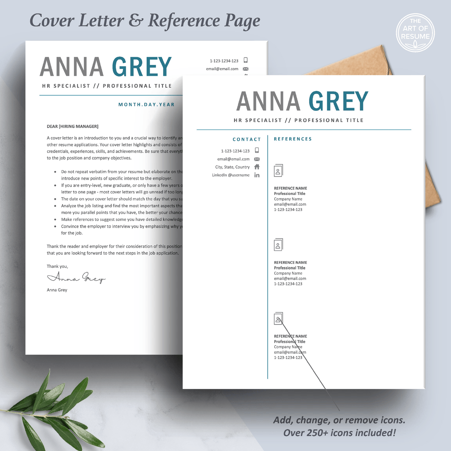 Professional Resume Bundle | HR Resume CV Format - The Art of Resume