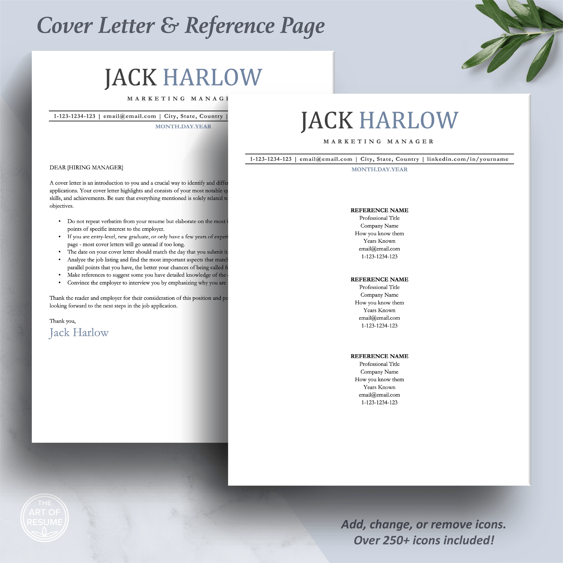 Professional ATS Resume CV Template | Applicant Tracking System Friendly | One-Column CV - The Art of Resume