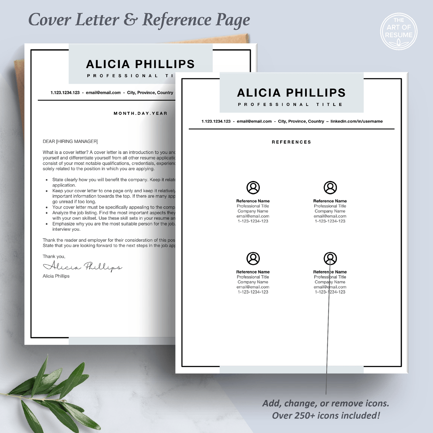 Simple Resume Template | Professional Resume | Modern CV - The Art of Resume