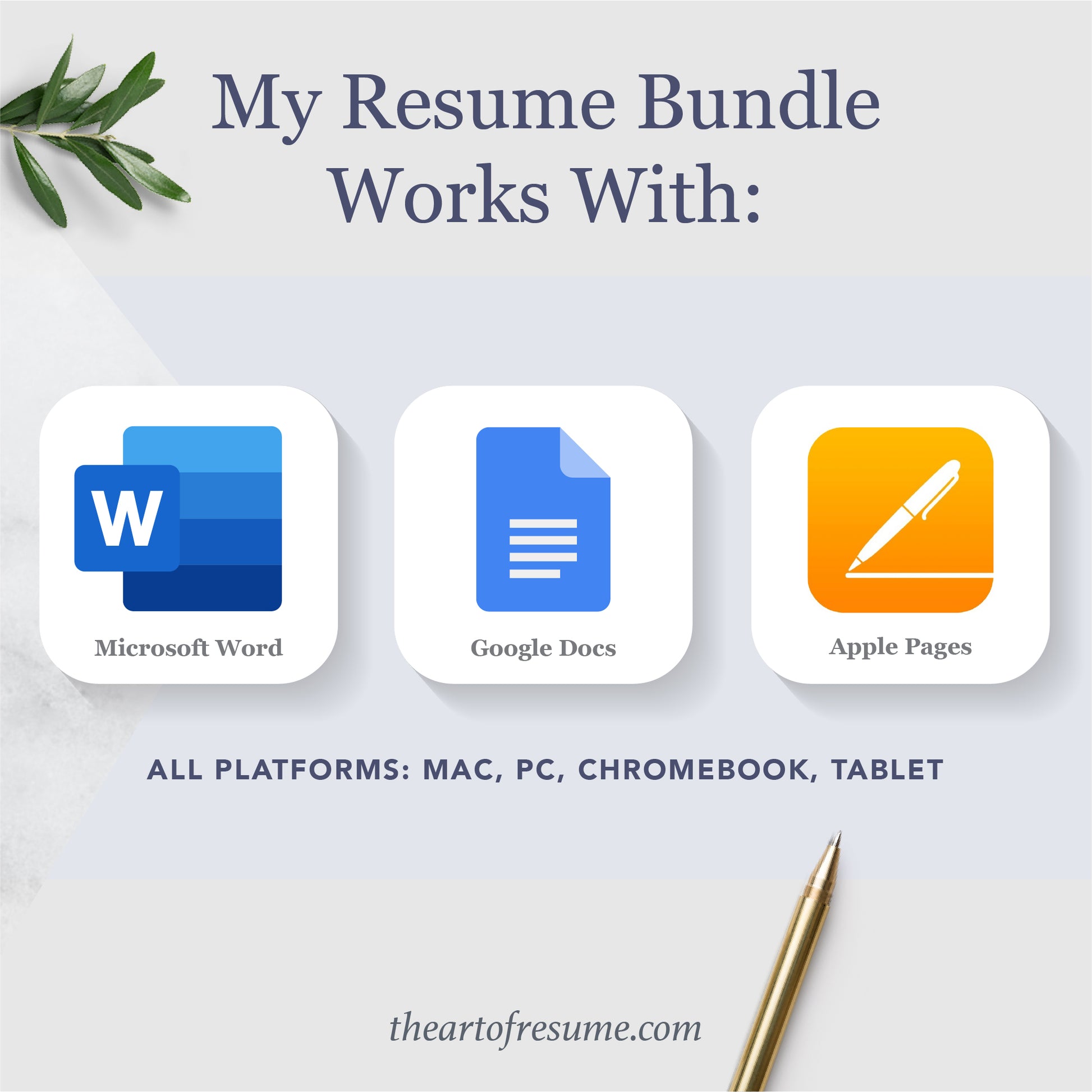 The Art of Resume Templates | Instantly Download  Custom Editable Resume CV Builder Maker on Google Docs, Microsoft Word, Apple Pages, Mac, PC, Chromebook, Tablet