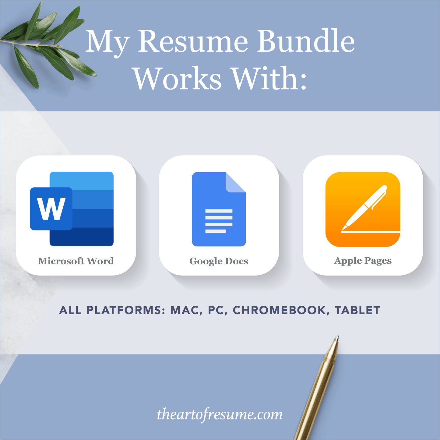 ATS Friendly Resume Template Bundle | Google Docs, Microsoft Word, Apple Pages - The Art of Resume