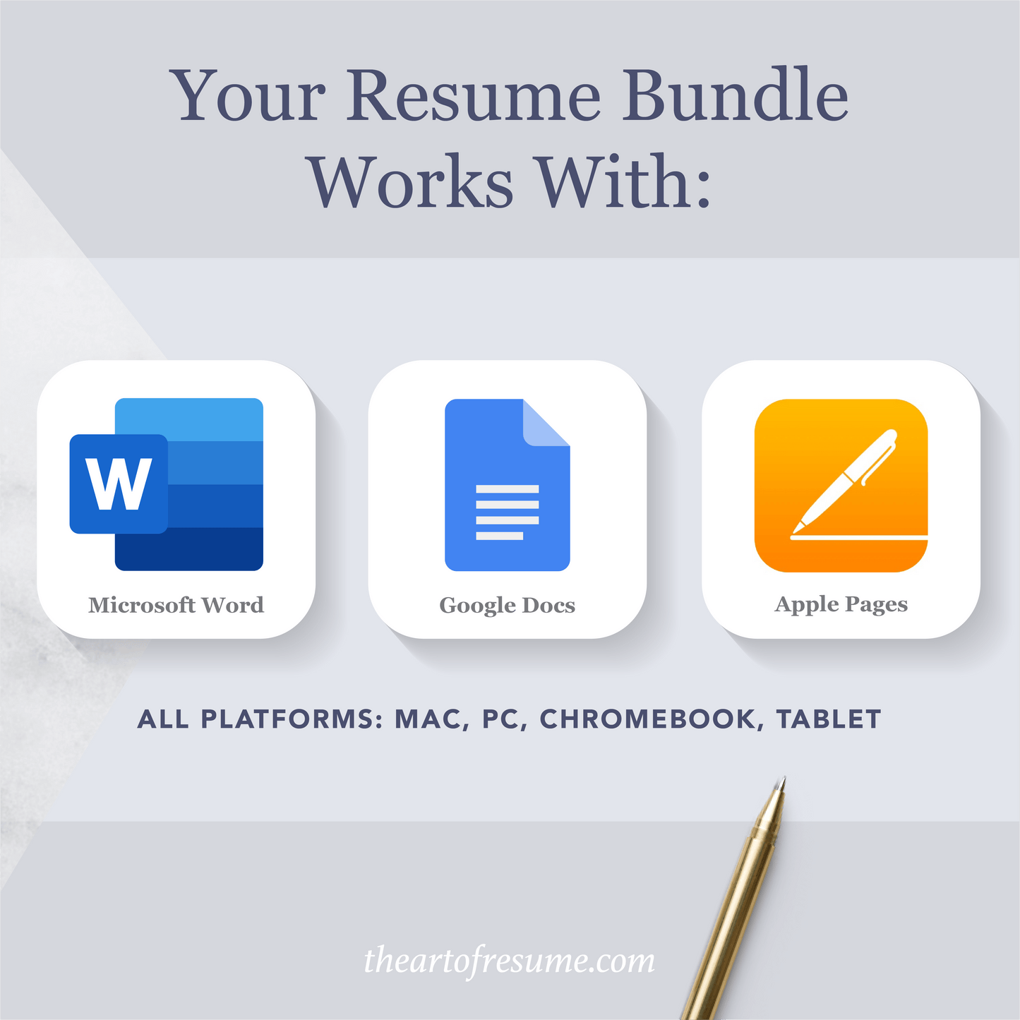 The Art of Resume Templates | Instantly Download Custom Editable Resume CV Builder Maker on Google Docs, Microsoft Word, Apple Pages, Mac, PC, Chromebook, Tablet