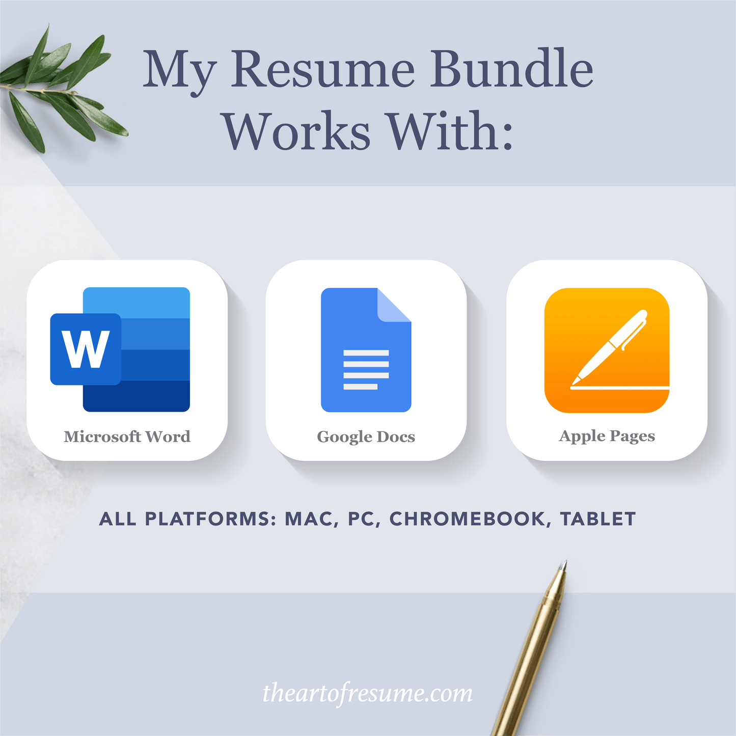 Professional Resume Bundle | ATS-Friendly Resume CV Format - The Art of Resume