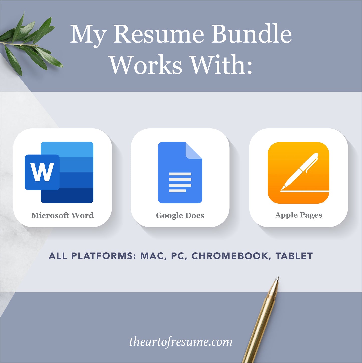 The Art of Resume Templates | Instantly Download Custom Editable Resume CV Builder Maker on Google Docs, Microsoft Word, Apple Pages, Mac, PC, Chromebook, Tablet