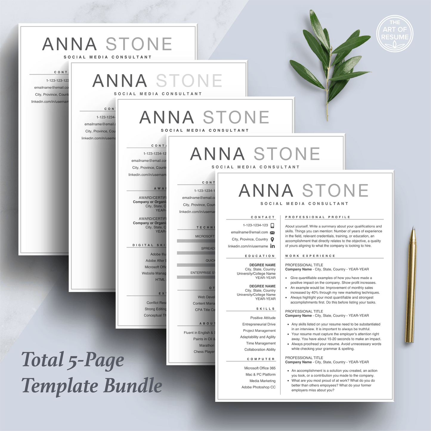 Simple Resume | Professional Resume | Free Resume Writing Guide - The Art of Resume