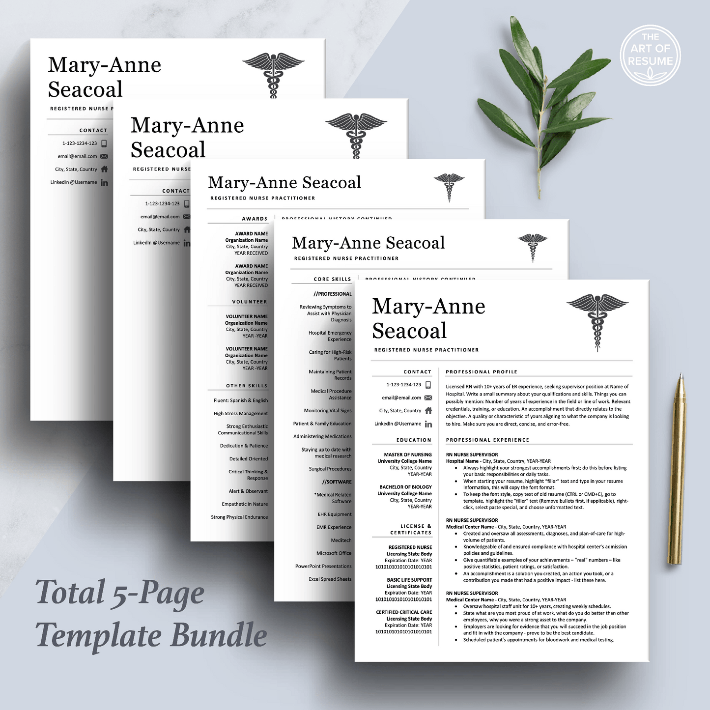 Nurse Student CV Resume Builder | Doctor CV with Resume Writing Guide (FREE) - The Art of Resume