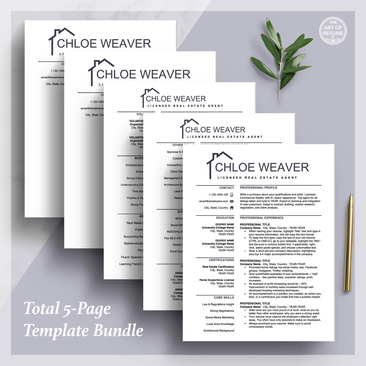 Real Estate Agent Resume | Realtor CV Resumes | Free Cover Letter - The Art of Resume