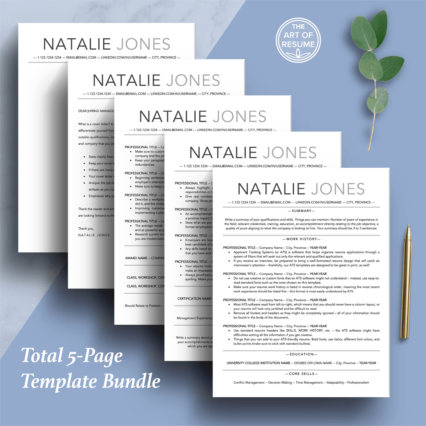 ATS-Friendly Resume | Modern CV Template | FREE Resume Guide - The Art of Resume