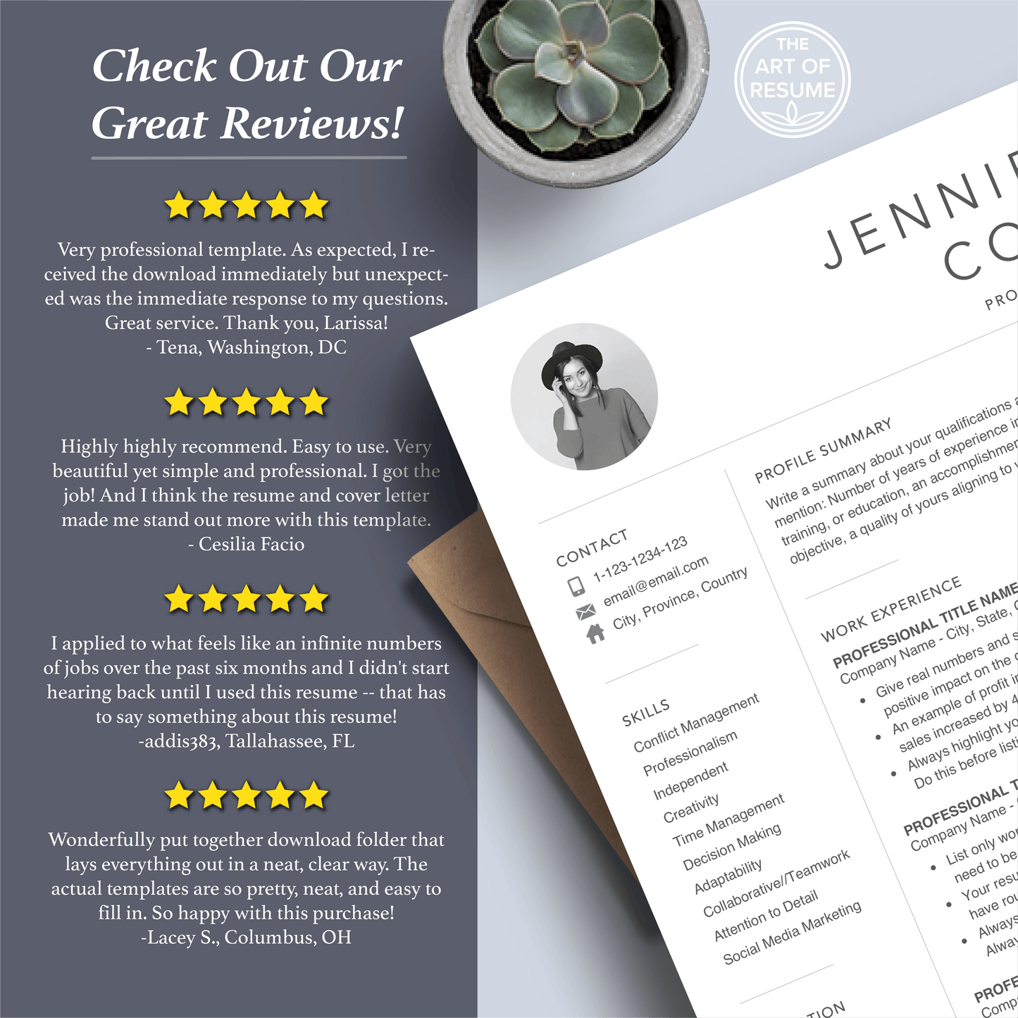 Creative Resume with Photo | Professional Resume Bundle - The Art of Resume