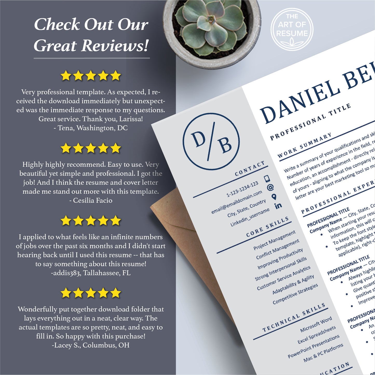 Executive Resume Design | Professional Resume CV - The Art of Resume