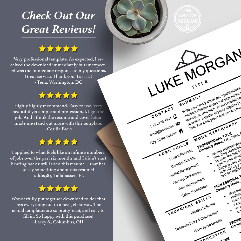 The Art of Resume | 5 Star Best Resume Template Reviews