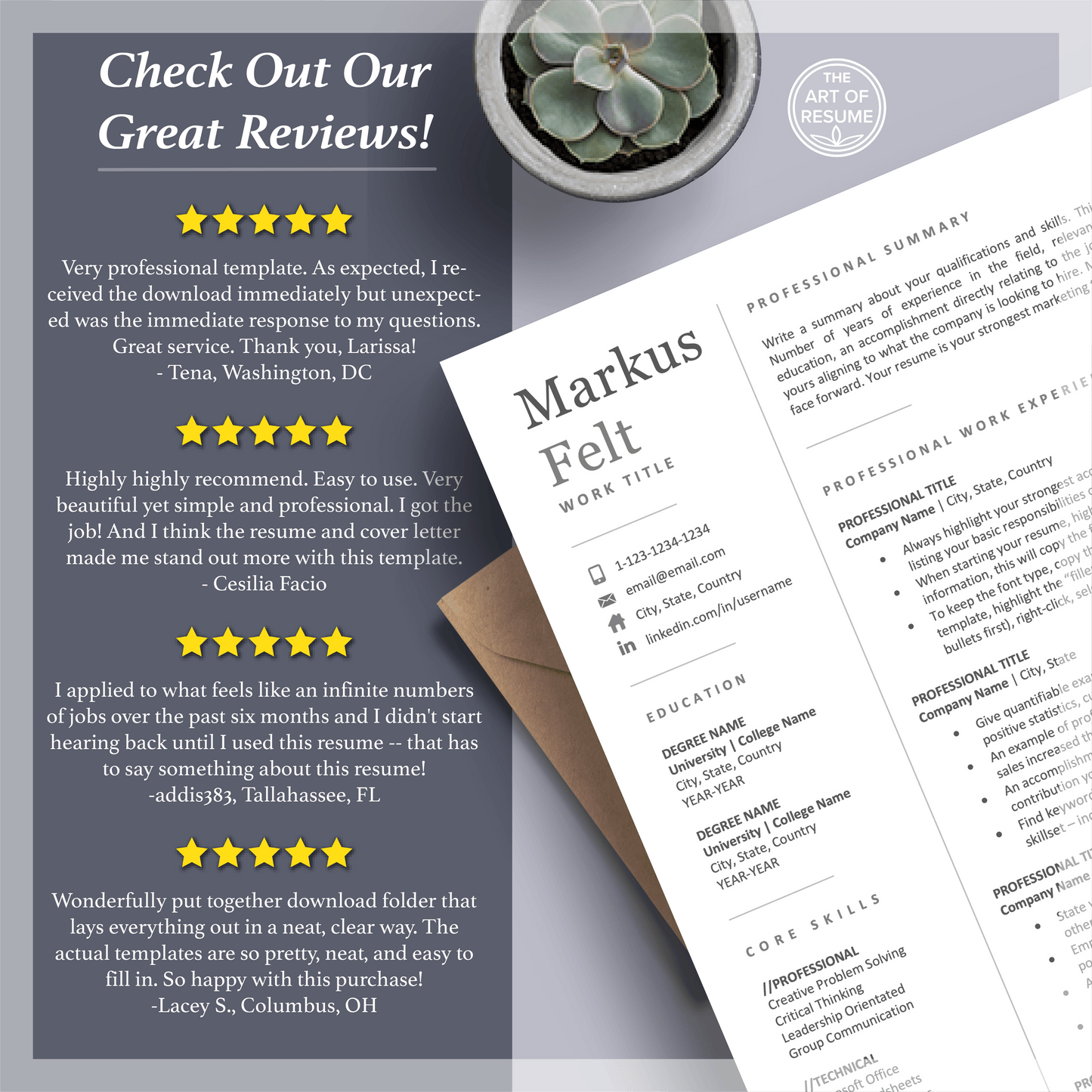 The Art of Resume Templates | Bonus 250 Free Professional Resume CV Icons, Images PNG