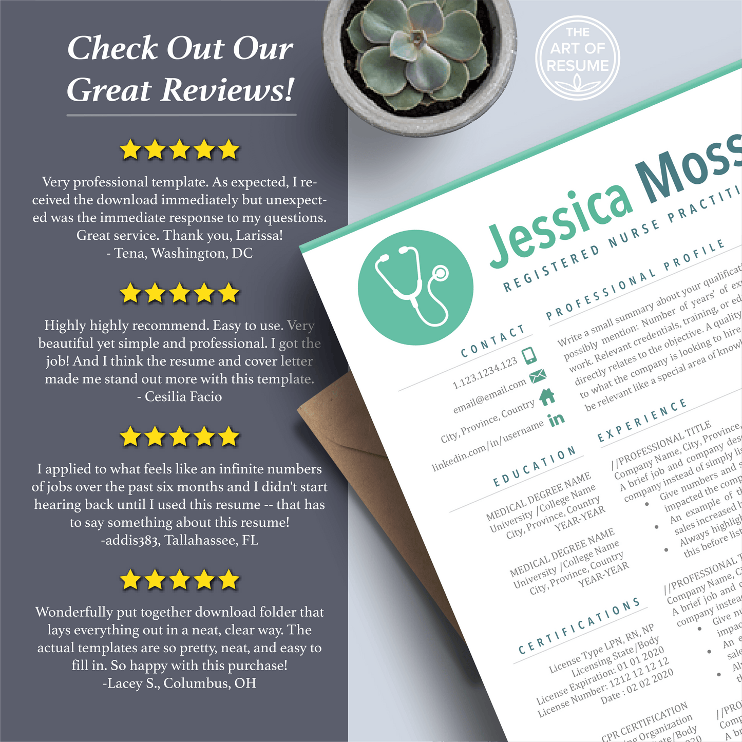RN Nurse Resume | Medical Resume | Doctor CV - The Art of Resume