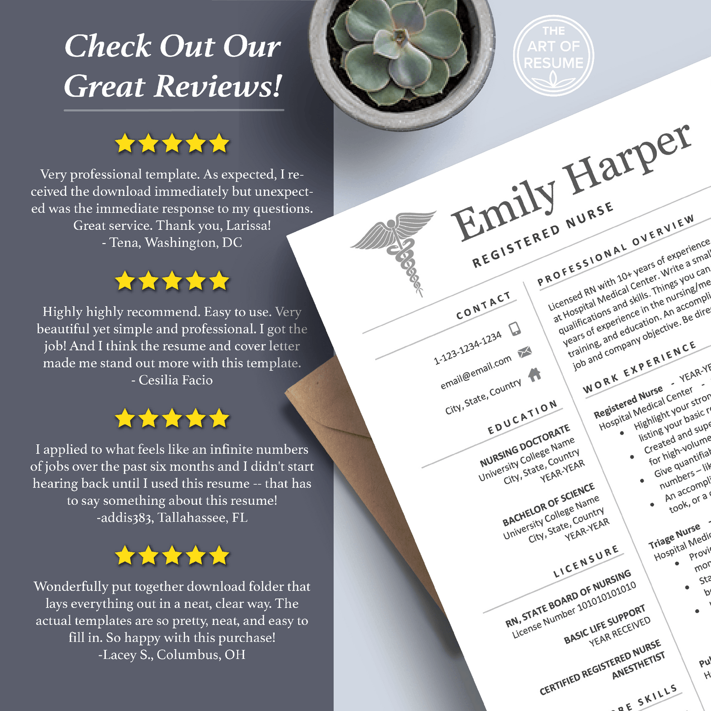 Registered Nurse Resume CV | Doctor Resume | Medical Student Resume - The Art of Resume