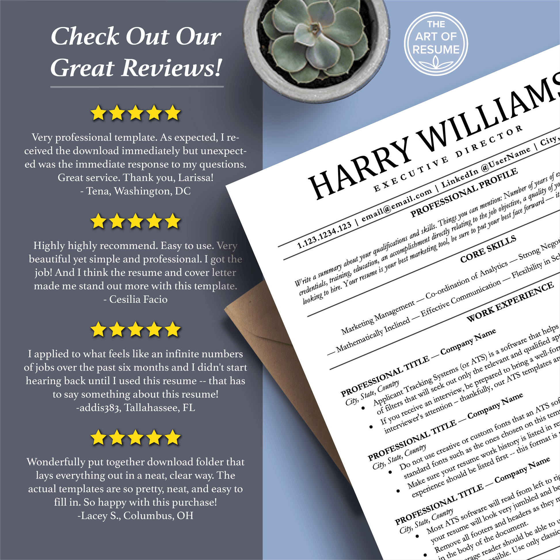 ATS Resume Template Bundle (Applicant Tracking System-Friendly) - The Art of Resume
