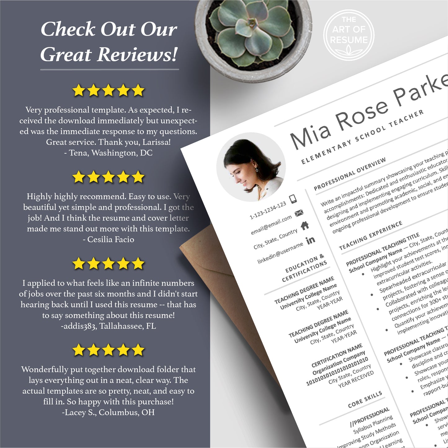 The Art of Resume Templates | Executive C Suite Level Resume CV Templates Online 5-Star Reviews