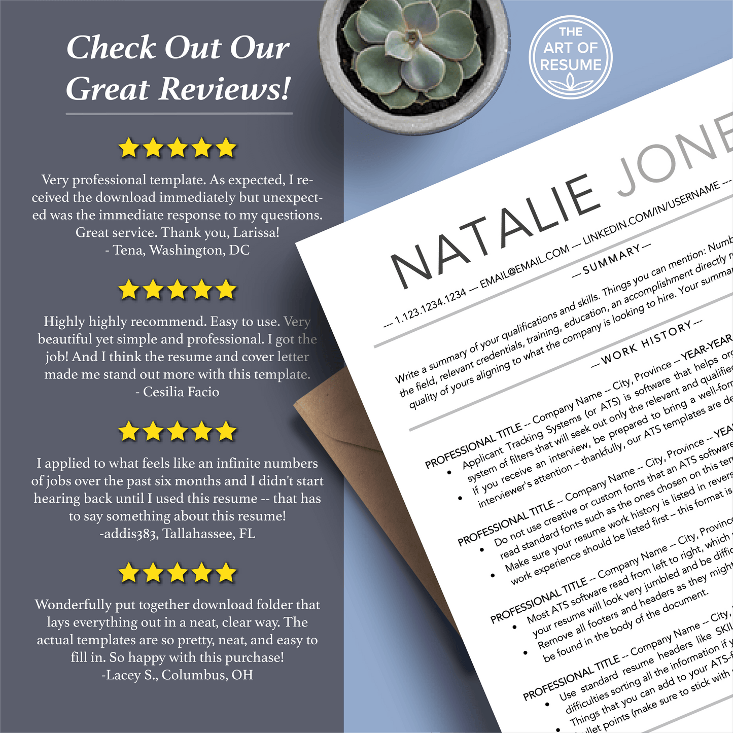 ATS-Friendly Resume | Modern CV Template | FREE Resume Guide - The Art of Resume