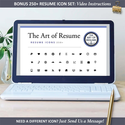 Bonus, Free Professional Resume CV Icons 250+ Images PNG