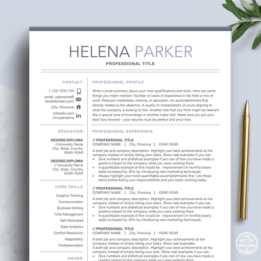 Professional Resume Templates | Modern CV Design [Instant Download]