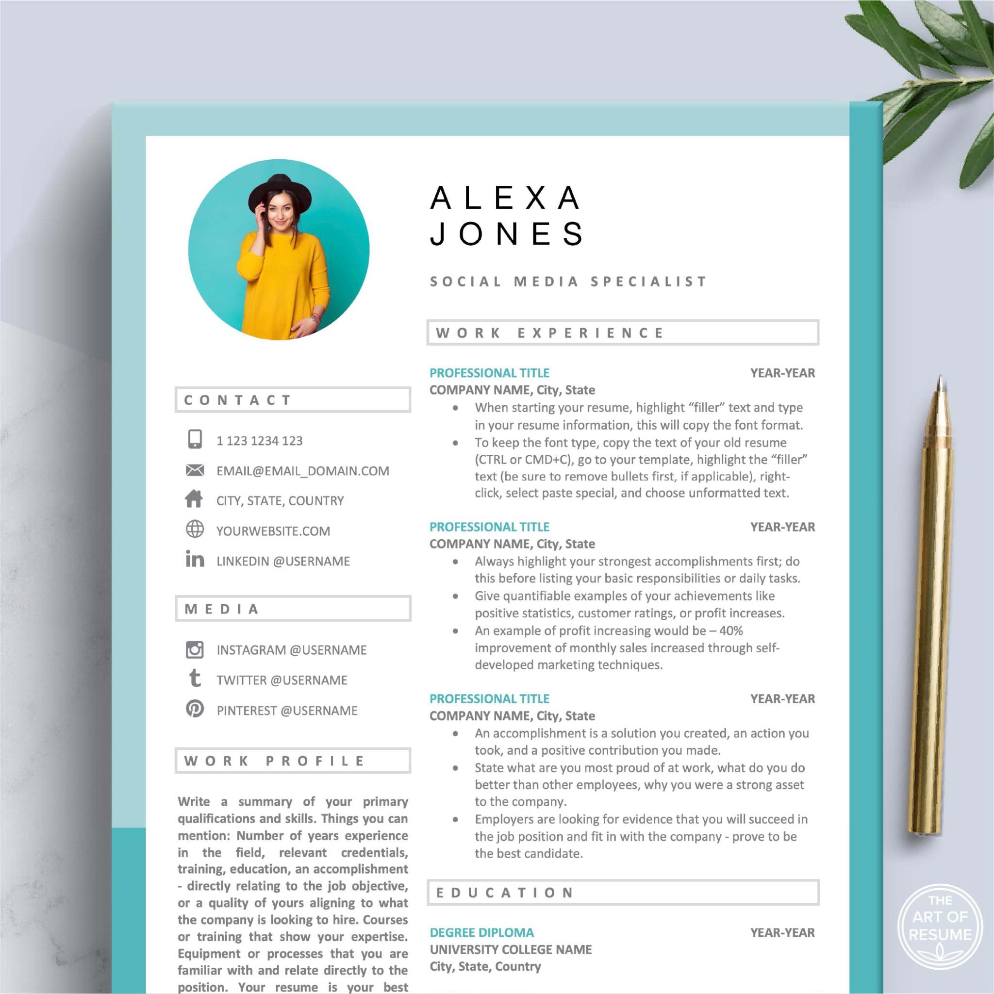 Creative Resume CV Templates (Land Your Career in 2026) – The Art of Resume