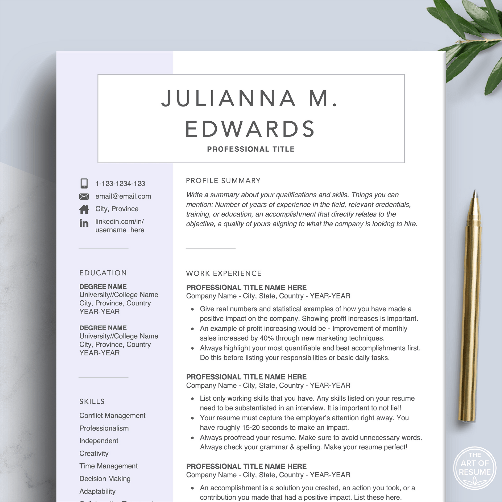 Templates Cv Free 180+ CV Templates For All Experience Levels & Job