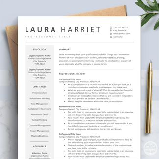 Professional Resume Templates | Free Cover Letter | Modern CV – The Art ...