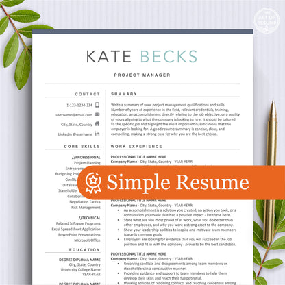 The Art of Resume Templates | Professional Modern Resume CV Design Template Bundle with Blue Accents